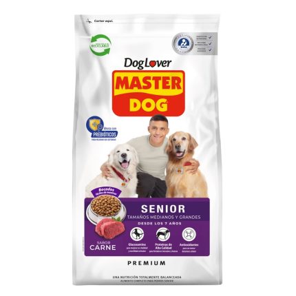 Master Dog Senior 18 kilos Sabor a Carne
